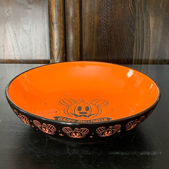 Mickey Jack O’Lantern Pumpkin Disney Halloween Bowl - Picture 4 of 9